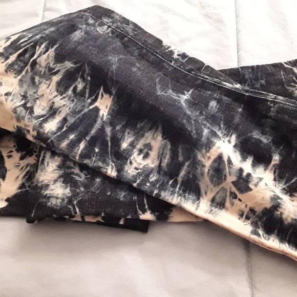Tye dye blue Waxs Jeans Sz 11 skinny - Picture 4 of 8